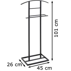 Produktbild für Herrendiener Haku-Möbel 23592, schwarz