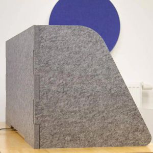 Produktbild für Tischtrennwand Silenti SW800008, hellgrau