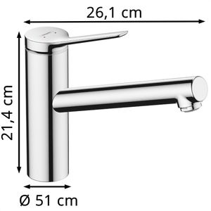 Produktbild für Küchenarmatur hansgrohe Zesis M33, chrom