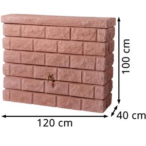 Produktbild für Regentonne Garantia Rocky Wandtank, 400 Liter