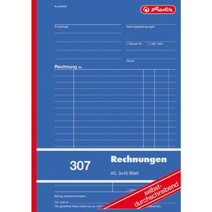 Produktbild für Rechnungsbuch Herlitz 307, A5