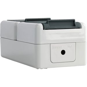 Produktbild für Steckdose Jung 822 W, WG 800, IP44, Aufputz