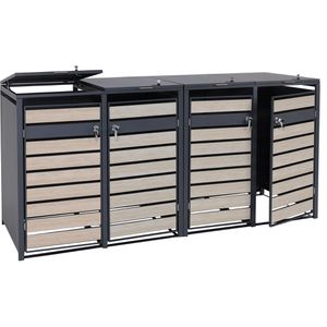 Mülltonnenbox Mendler HWC-J81, Metall