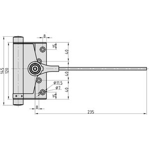 Produktbild für Türschließer BASI 1799-0001, mit Feder