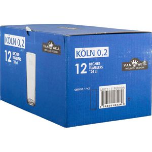 Produktbild für Biergläser Van-Well Kölnerstangen, mit Füllstrich