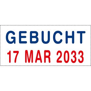 Produktbild für Datumstempel Colop Mini-Dater S160L3, rot/blau, selbstfärbend