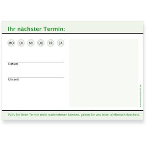 Produktbild für Terminzettel notizblock24 Classic 6 grün, A7