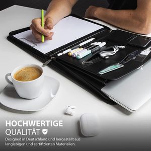 Produktbild für Schreibmappe Vebon Rom, piniengrün, Kunstleder