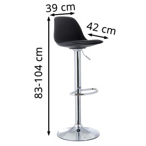 Produktbild für Barhocker Paperflow BOBBA, drehbar mit Lehne