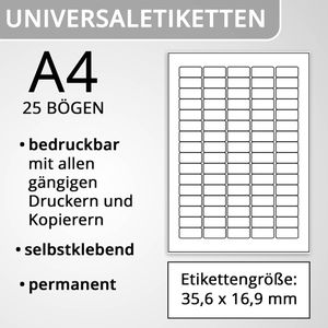 Produktbild für Universaletiketten Herma 4336 Premium, weiß