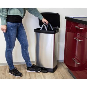 Produktbild für Mülleimer Curver Deco Bin Metallics, silber