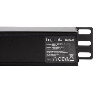 Produktbild für Steckdosenleiste LogiLink PDU8A02, ohne Zuleitung