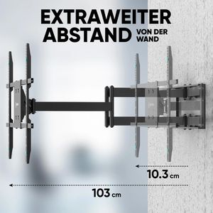 Produktbild für TV-Wandhalterung Onkron M8L-B, bis 100 kg
