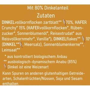 Produktbild für Müsli Bauckhof Dinkelmüzli Knusperzart demeter, BIO
