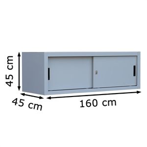 Produktbild für Aufsatzschrank Lüllmann 550370, lichtgrau