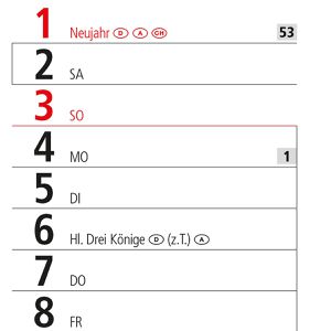 Produktbild für Streifenkalender Böttcher-AG Trend XL, mit Werbedruck