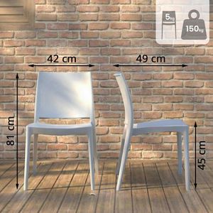 Produktbild für Gartenstuhl CLP Meton, 323841, Kunststoff