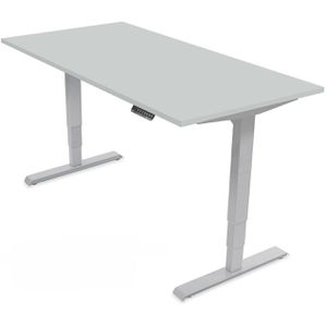 Produktbild für Schreibtischgestell Lüllmann 114900-1, grau, 4 Memoryspeicher