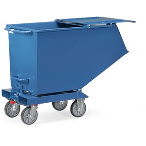 Produktbild für Kippbehälter-Deckel Fetra 47D4, blau, aus Stahl