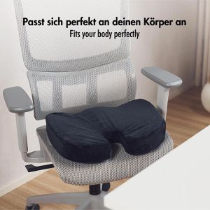 Produktbild für Orthopädisches-Sitzkissen LogiLink EO0089, schwarz