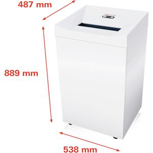 Produktbild für Aktenvernichter HSM Pure 630, 2360111, weiß, mit Rollen