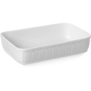 Produktbild für Auflaufform Hendi Rustica Ofenform, weiß, aus Porzellan