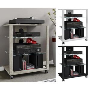 Produktbild für TV-Rack VCM Folas 918994, weiß, mit Rollen