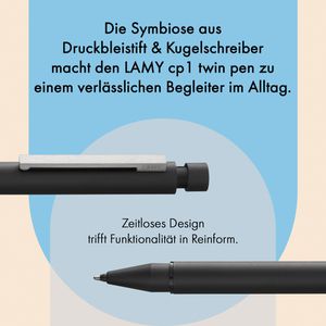 Produktbild für Multifunktionsstift Lamy cp1 twin pen, 2-in-1, mattschwarz