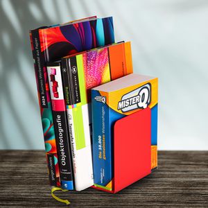 Produktbild für Buchstütze Wedo 1021102, breit, rot