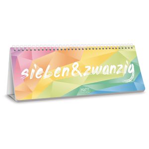 Produktbild für Tischkalender Häfft 11341-5, Rainbow, Wochenkalender quer