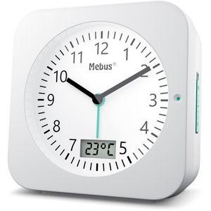 Produktbild für Wecker Mebus 25610, weiß, analog