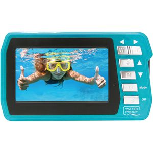 Produktbild für Kompaktkamera Aquapix W3048 Edge Iceblue, mit 3 Zoll Display