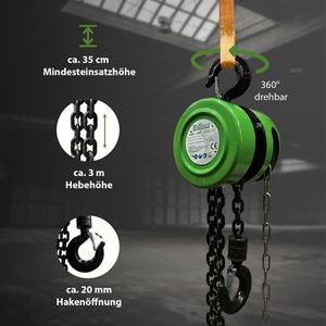 Produktbild für Kettenzug Trutzholm 41638, Flaschenzug