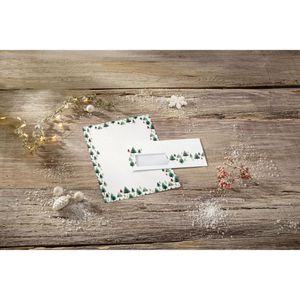 Produktbild für Weihnachtsbriefpapier Sigel DP688, Little Pines