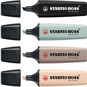 Textmarker Stabilo Boss Original NatureCOLORS, 4 Stück