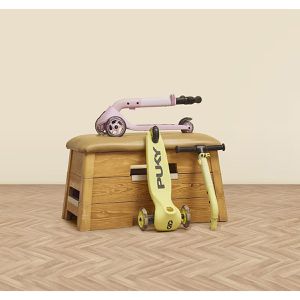 Produktbild für Scooter PUKY Push mit 3 Rollen, aus Kunststoff, raspberry