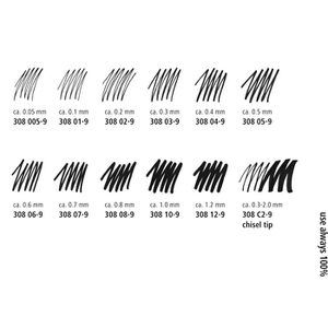 Produktbild für Fineliner Staedtler pigment liner, 308 05-9