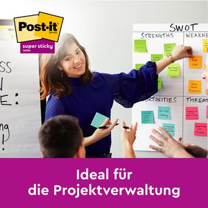 Produktbild für Haftnotizen Post-it Super Sticky Notes, bunt