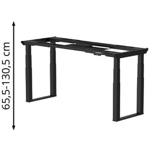 Schreibtischgestell FlexiSpot E7QB, schwarz, 4 Memoryspeicher