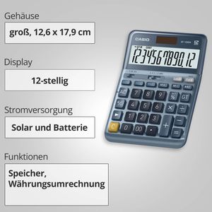 Produktbild für Taschenrechner Casio DF 120EM, Währungsumrechnung