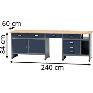 Produktbild für Werkbank Küpper blau