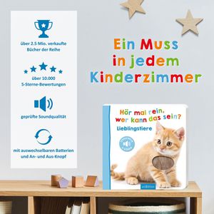 Produktbild für Spielbuch ars-Edition Lieblingstiere Hör mal rein