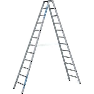 Produktbild für Stehleiter Zarges Saferstep B, 41312, beidseitig begehbar