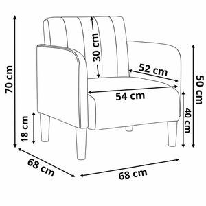 Produktbild für Loungesessel vidaXL 4100585, creme