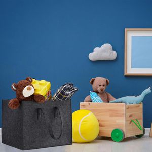 Produktbild für Kaminholztasche Relaxdays 10021970, anthrazit