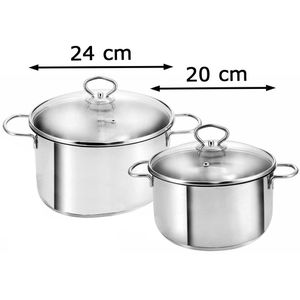 Produktbild für Topfset Kopf Merkur 122487, Edelstahl