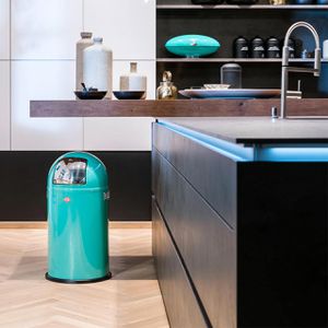 Produktbild für Mülleimer Wesco Pushboy, türkis