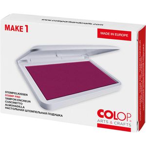 Produktbild für Stempelkissen Colop Make 1, für Büro und Kreativprojekte, rot