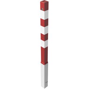 Produktbild für Absperrpfosten Schake 470NB, rot/weiß, aus Metall