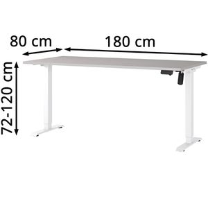 Produktbild für Schreibtisch Germania Profi 3.0, 8025-617, kaschmir / weiß